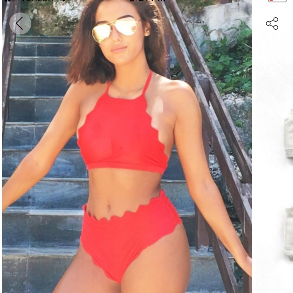 Black CUPSHE Halter Bikini